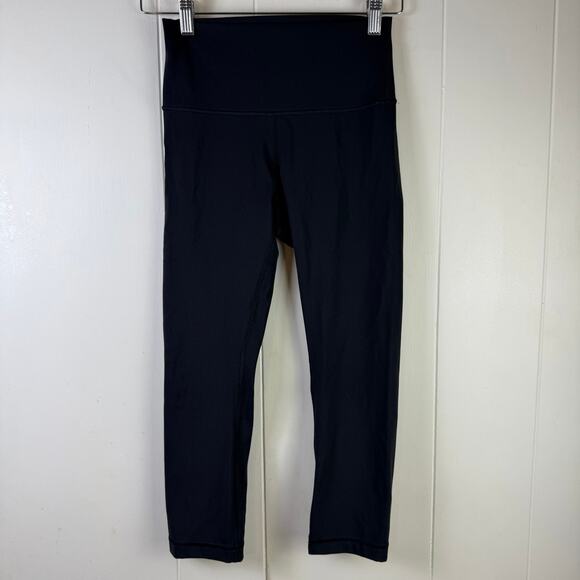 Lululemon Wunder Under Crop *Full on Luxtreme 21” size 4 Black - Picture 2 of 7